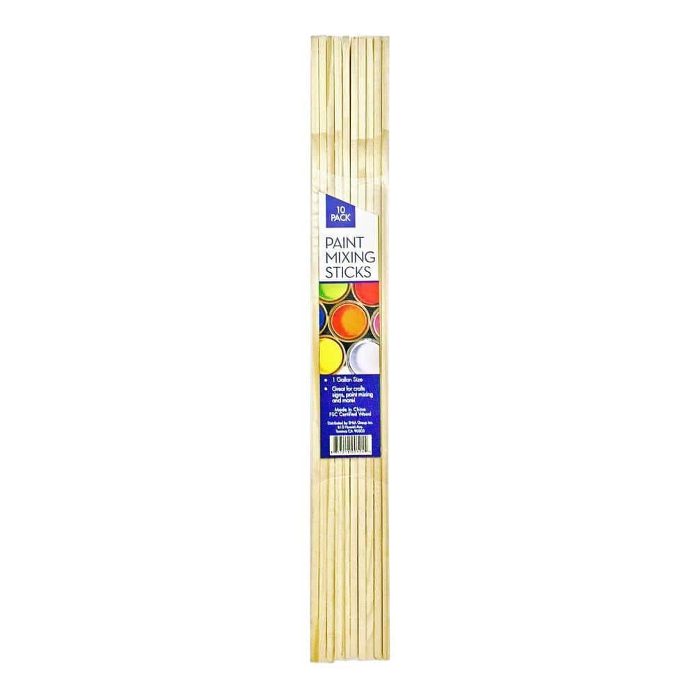 PRIVATE BRAND UNBRANDED 12 in. Wooden Paint Stick for Crafting 1 Gallon (10-Pack)