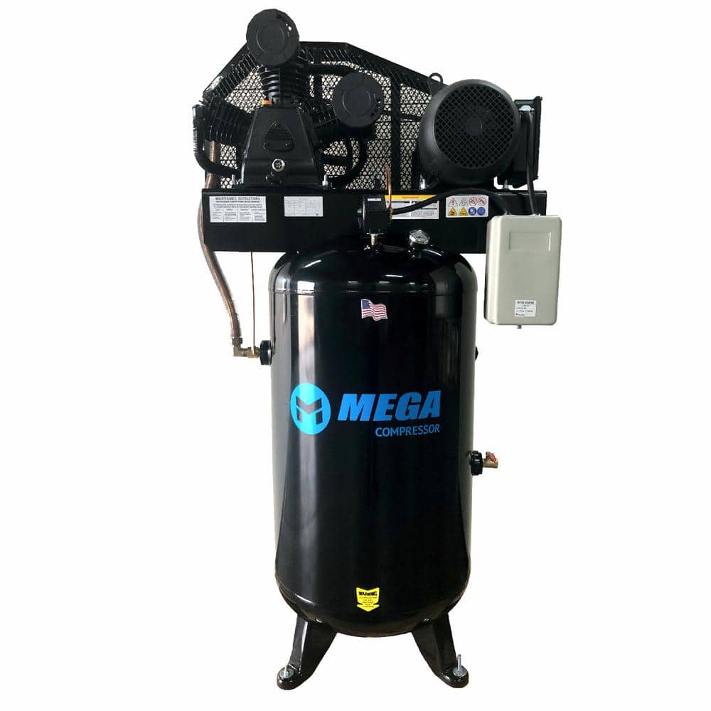 Mega Compressor 80 Gal. 5 HP 175 PSI Electric Upright Air Compressor
