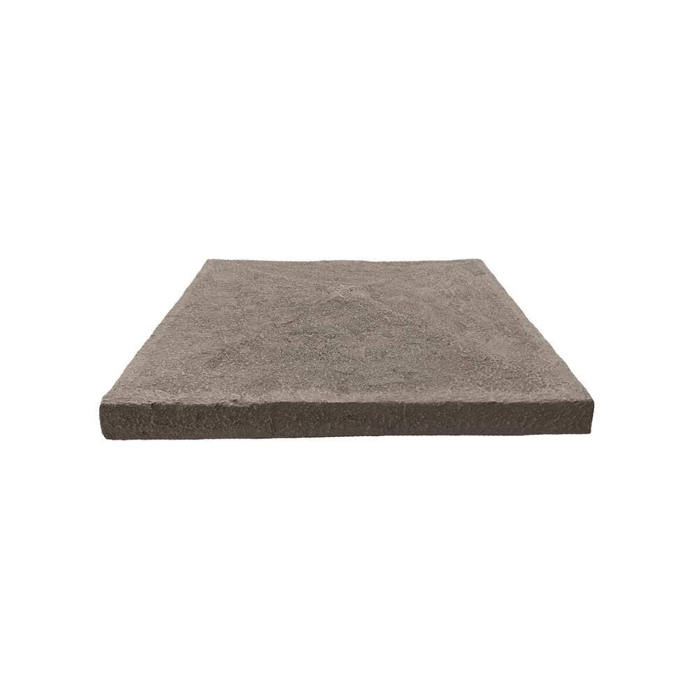 GenStone 23 in. x 23 in. Desert Sunrise Faux Stone Peaked Column Cap Siding