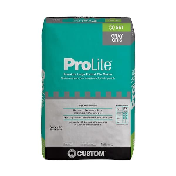 Custom Building Products ProLite 30 lb. Gray Premium Large Format Tile Mortar