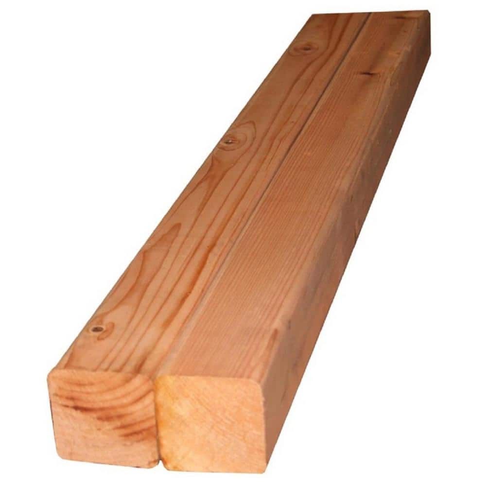 Redwood Empire 4 in. x 4 in. x 8 ft. Redwood Construction Heart S4S Deck Post