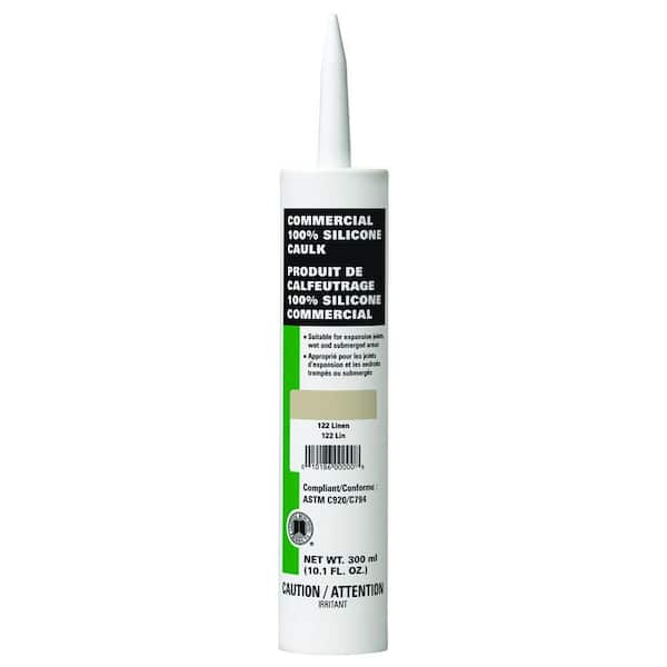Custom Building Products Commercial #122 Linen 10.1 oz. Silicone Caulk