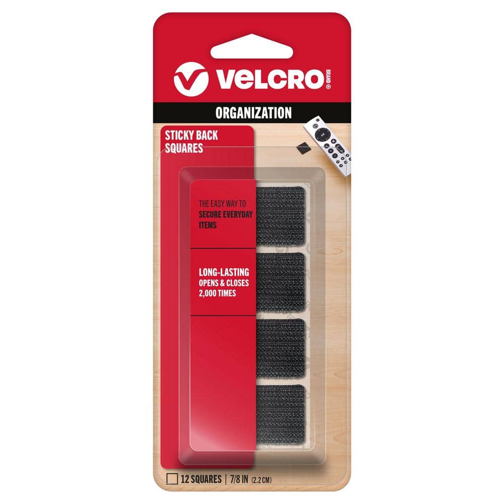 VELCRO 7/8 in. Sticky Back Squares (12-Pack)