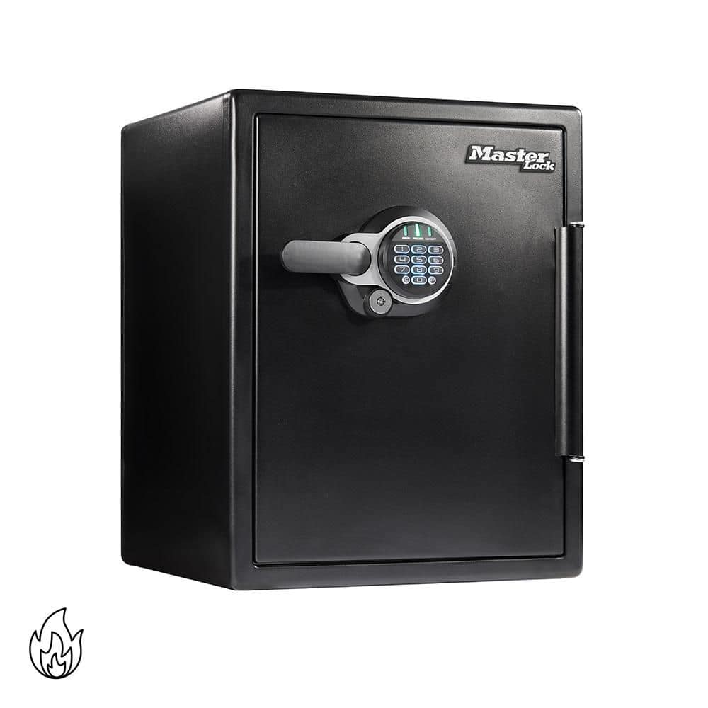 Master Lock 2.0 cu ft Black Digital Premium Fireproof Floor Safe 2-Hour Fire Protection