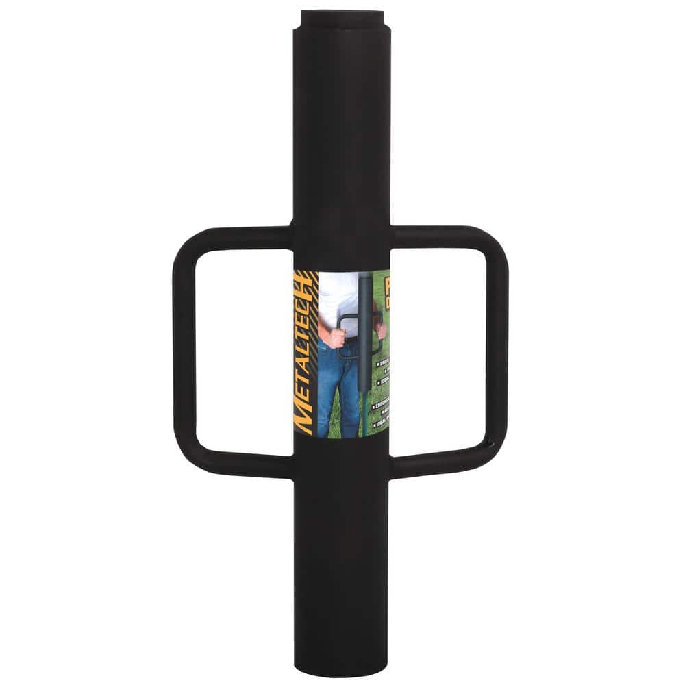 MetalTech 24.75 in. x 12.6 in. x 3.75 in. Steel Fence Post Driver