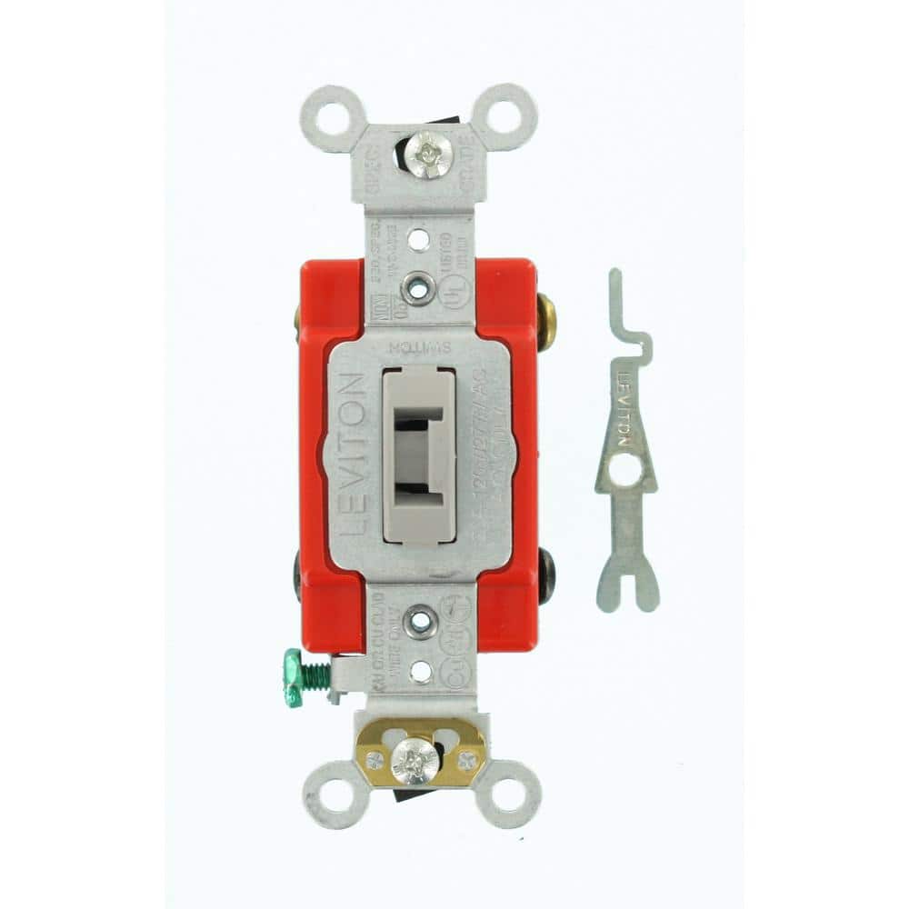 Leviton 20 Amp Industrial Grade Heavy Duty 4-Way Locking Switch, 1224-2GL