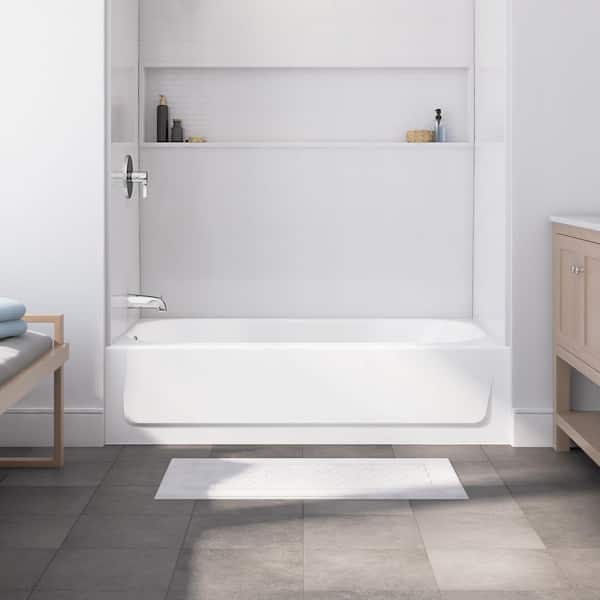 Bootz Industries Bootzcast 60 in. x 30 in. Soaking Alcove Bathtub with Left Drain in White