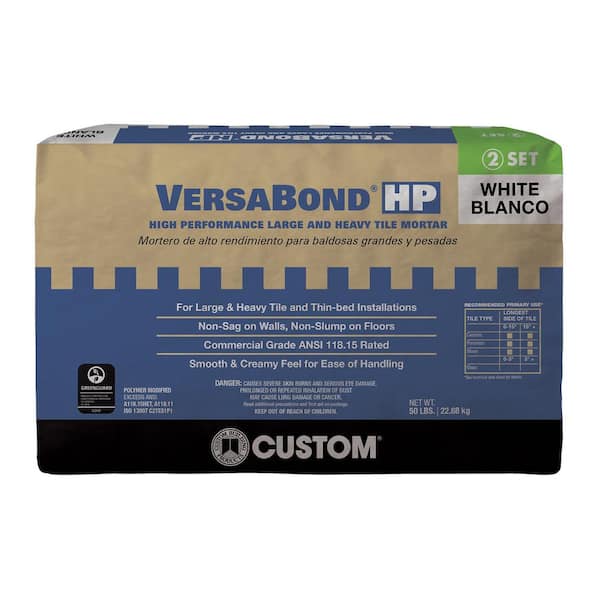 Custom Building Products VersaBond HP 50 lb. White High Performance Large and Heavy Tile Mortar
