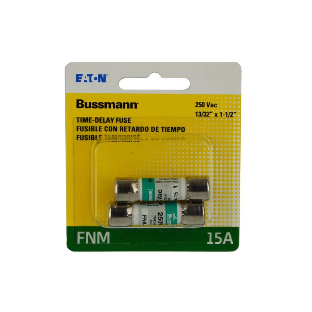 Cooper Bussmann FNM Series 15 Amp Brass Midget Fuses (2-Pack)