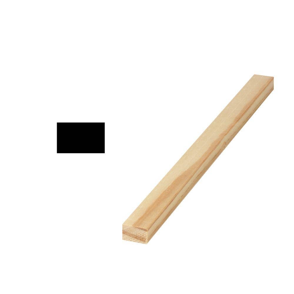 Woodgrain Millwork WM 254 - 1/2 in. x 3/4 in. Solid Pine S4S Molding