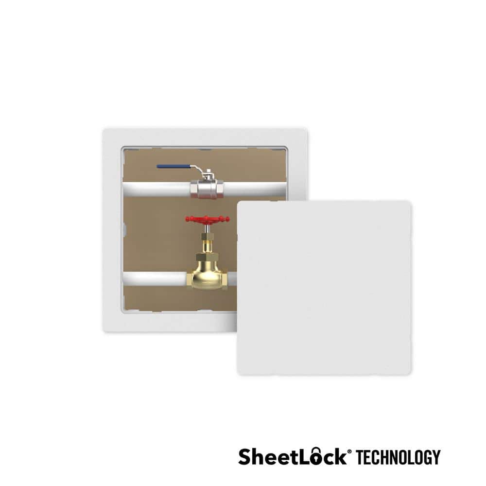 Everbilt 14 in. x 14 in. Easy Install Flush Mount Wall/Ceiling Plastic Access Door Panel with Frame, Paintable Door
