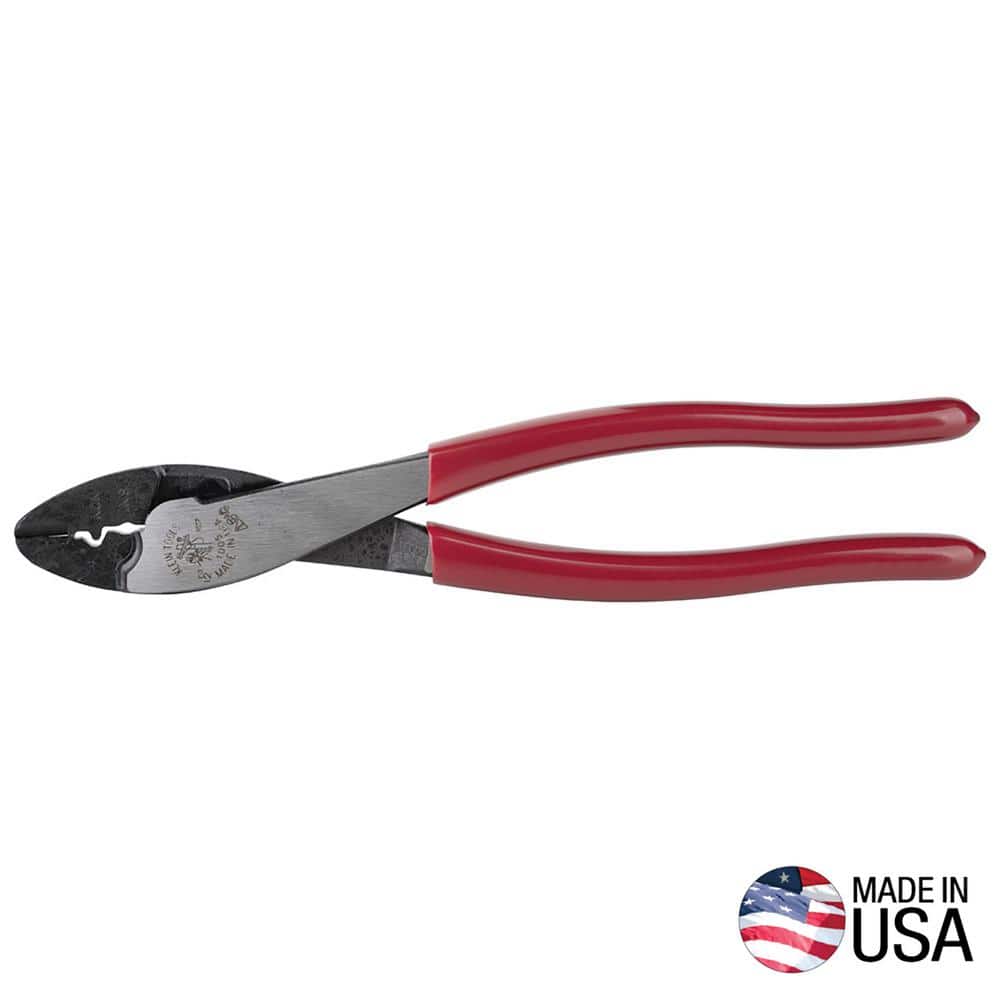 Klein Tools 9 in. Crimping and Cutting Tool for Connectors