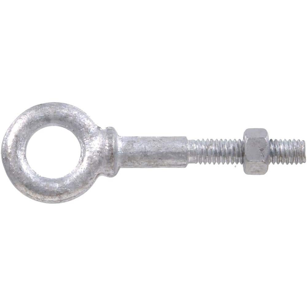 The Hillman Group 1/2-13 x 3-1/4 in. Forged Steel Hot-Dipped Galvanized Eye Bolt with Hex Nut in Shoulder Pattern (5-Pack)