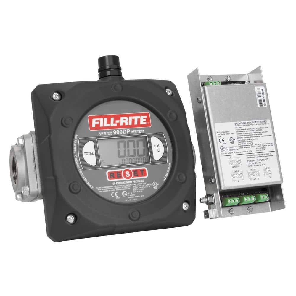 FILL-RITE 1 in. 6 GPM - 40 GPM Digital Fuel Transfer Meter with Pulse Output (Utility Accessory)