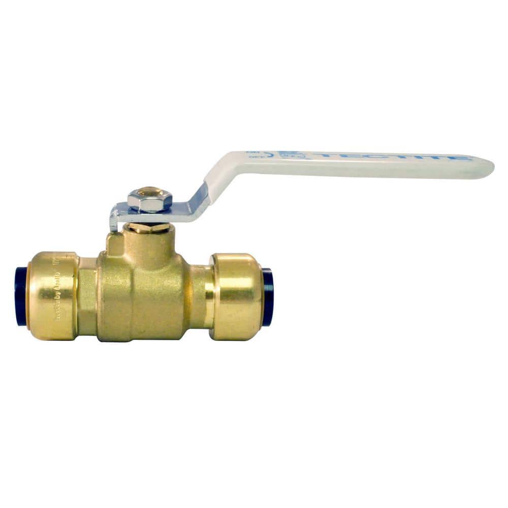 Tectite . Push-to-Connect Push-to-Connect Brass Ball Valve with Flange and Drain