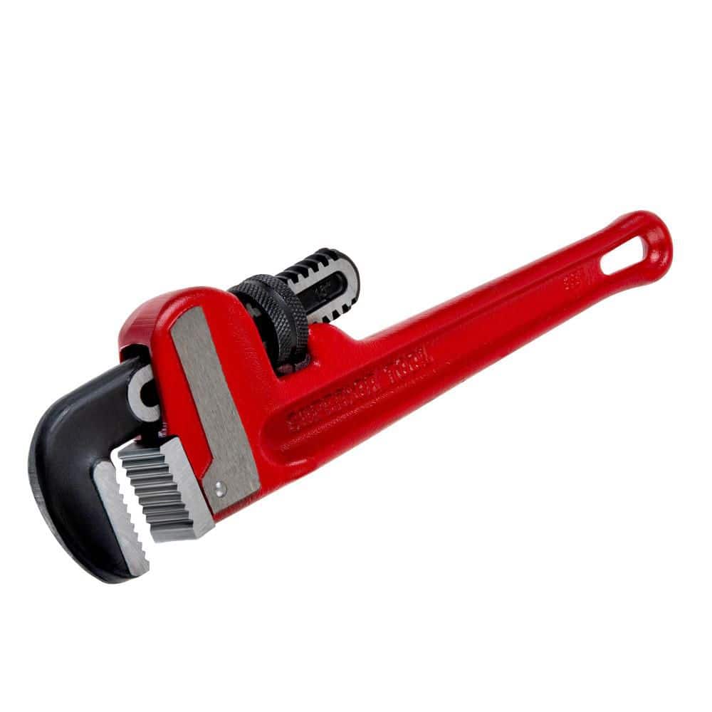 Superior Tool 10 in. Heavy-Duty Straight Cast-Iron Pipe Wrench