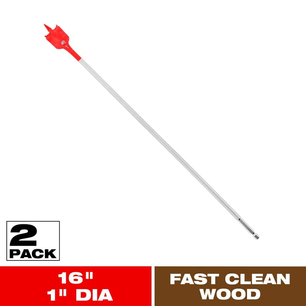 DIABLO 1 in. x 16 in. SPEEDemon Spade Bit (2-Pack)