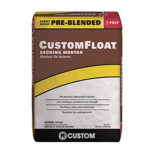 Custom Building Products CustomFloat 50 lb. Brown Bedding Mortar and Brown Coat