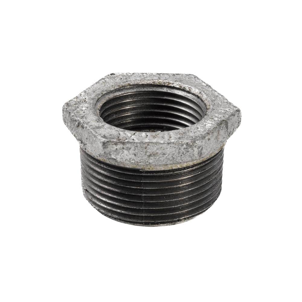 Southland 1-1/4 in. x 1 in. Galvanized Malleable Iron MPT x FPT Hex Bushing Fitting
