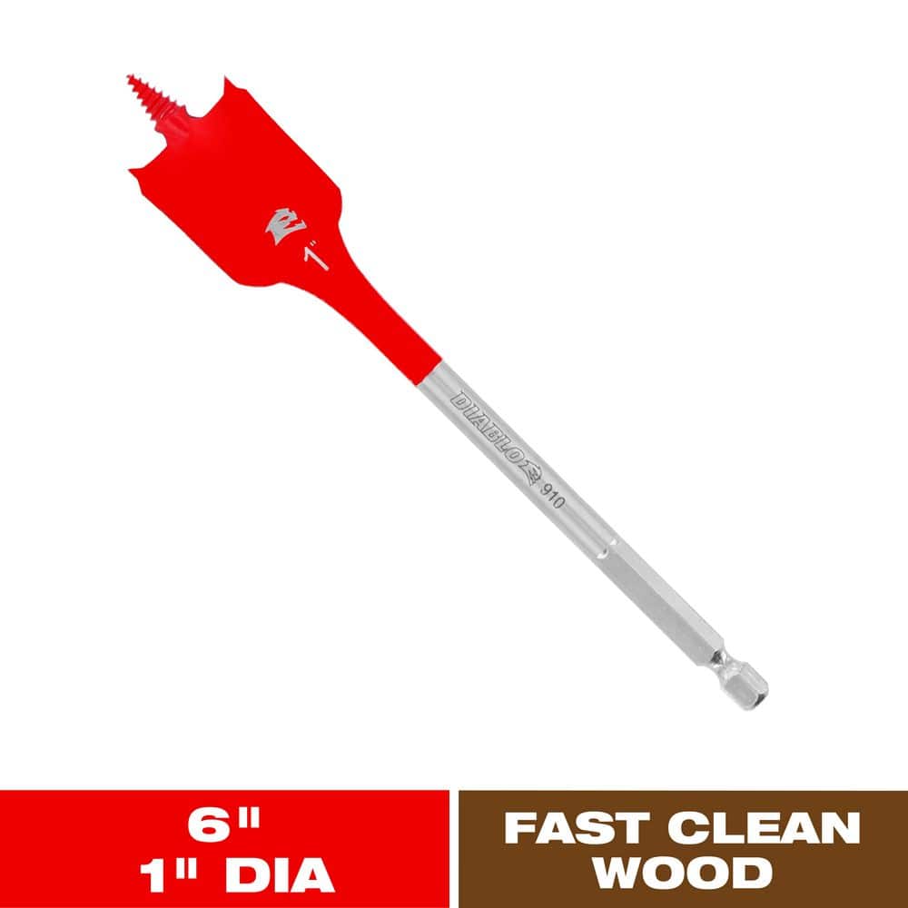 DIABLO 1 in. x 6 in. SPEEDemon Spade Bit