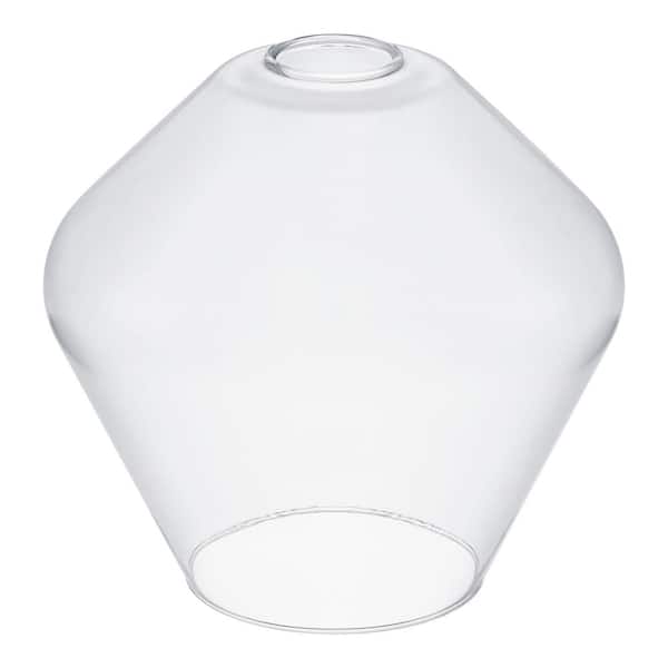 PRIVATE BRAND UNBRANDED 4 in. Clear Glass Merlot Novelty Pendant Lamp Shade with 2-1/4 in. Fitter