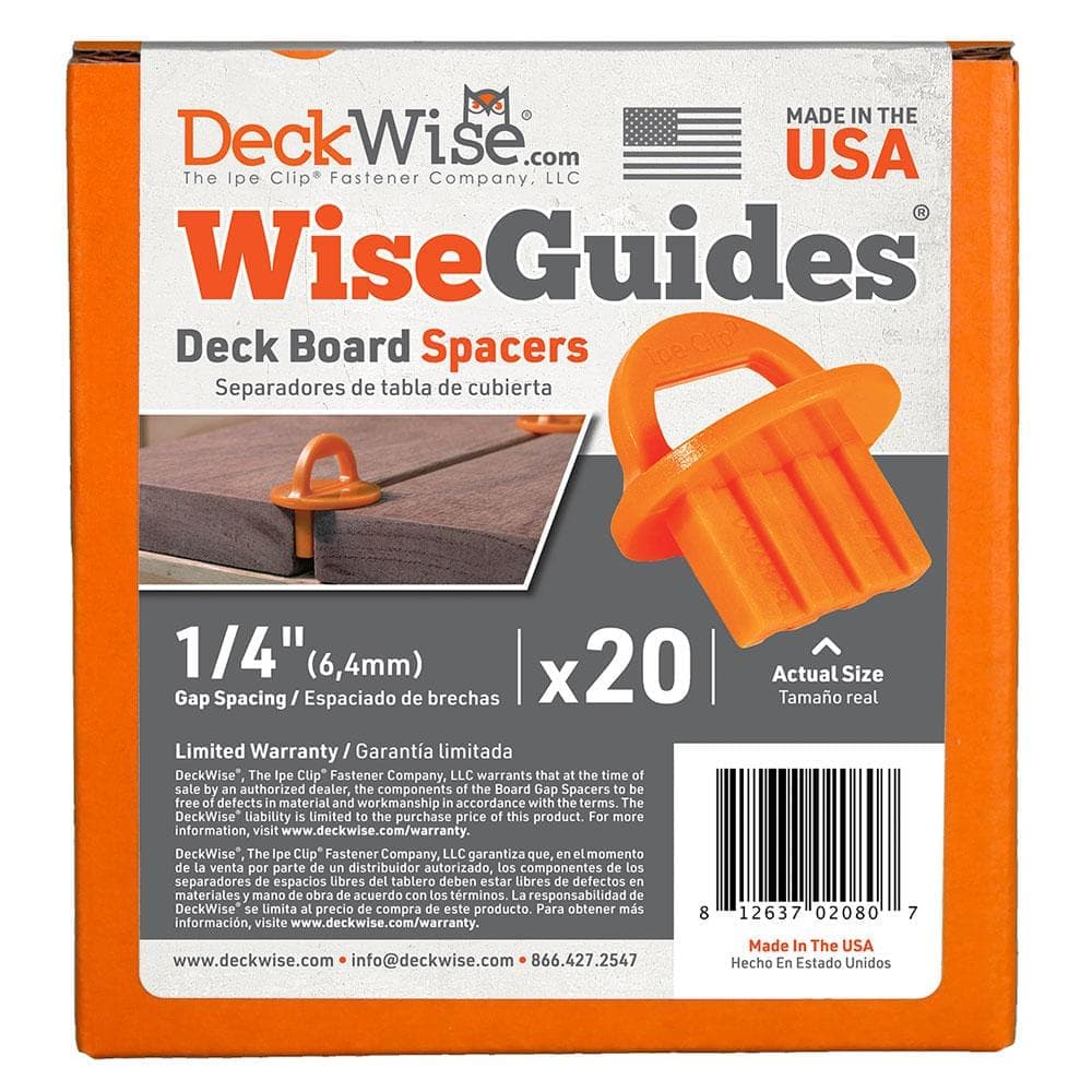 DeckWise WiseGuides 1/4 in. Gap Deck Board Spacer for Hidden Deck Fasteners (20-Count)