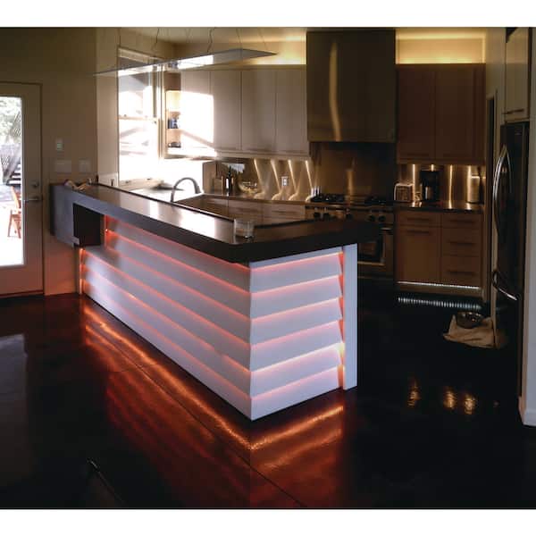 EcoSmart 16.4 ft. Plug-In Dimmable Cuttable Color-Changing Integrated LED Strip Light