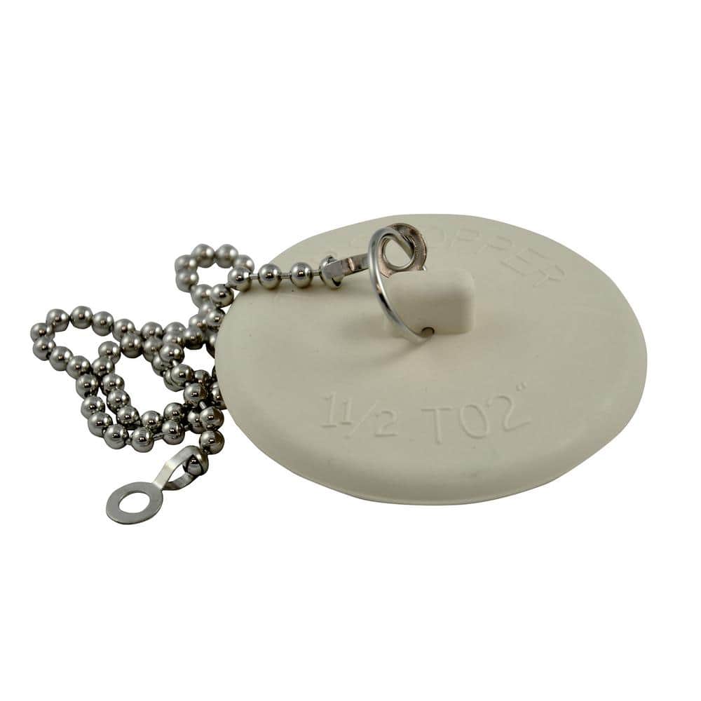 DANCO 1-1/2 in. - 2 in. Universal Tub Stopper with Chain