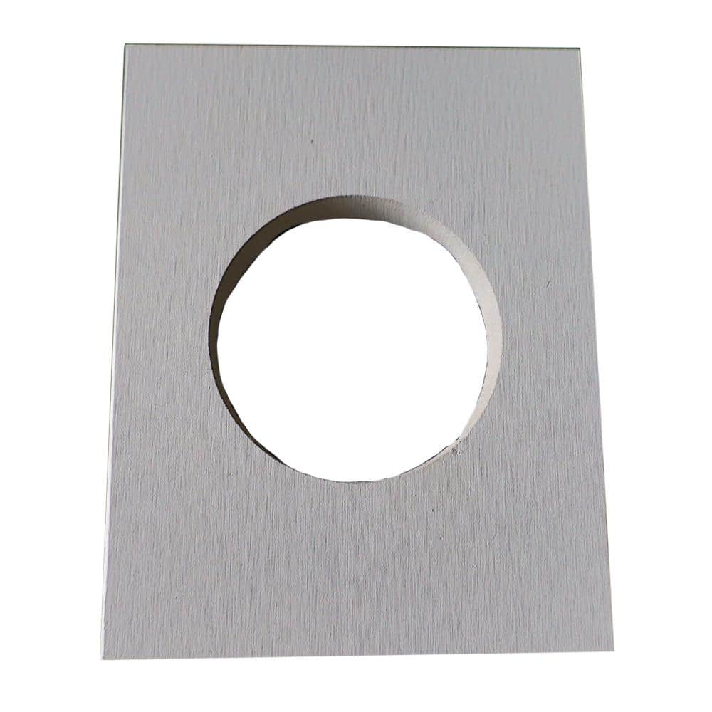 PPG 5/4 in x 7-1/4 in. x 9-1/4 in. White Smooth Artic R and R Medium Light Block 3-5/8 in. Hole - Smooth Artic