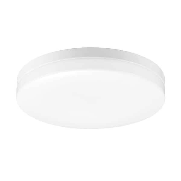 Commercial Electric Flex Install Edge 10 in. White Integrated LED Motion Recessed Ceiling Light Flush Mount with 5CCT