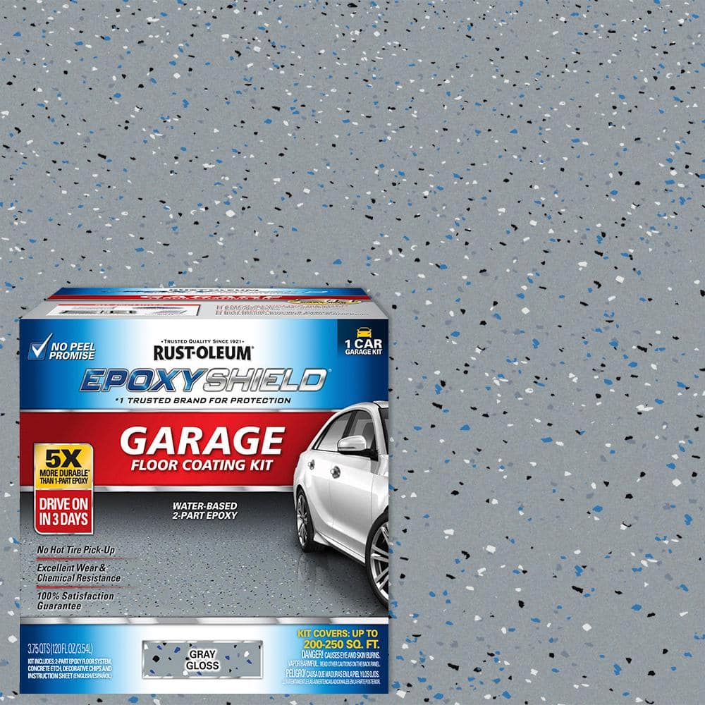 Rust-Oleum EpoxyShield Ounce High-Gloss Low VOC Part Epoxy Interior Premium Concrete Basement & Garage Floor Paint Kit (Case of)