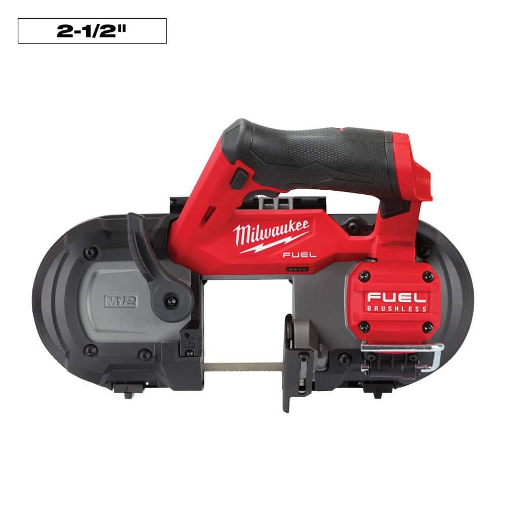 Milwaukee M12 FUEL 12V Lithium-Ion Cordless Compact Band Saw XC Kit with (4) Band Saw Blades