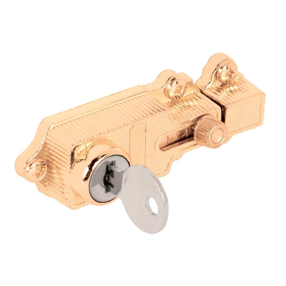 Prime-Line Brass Plated Keyed Deadbolt Lock