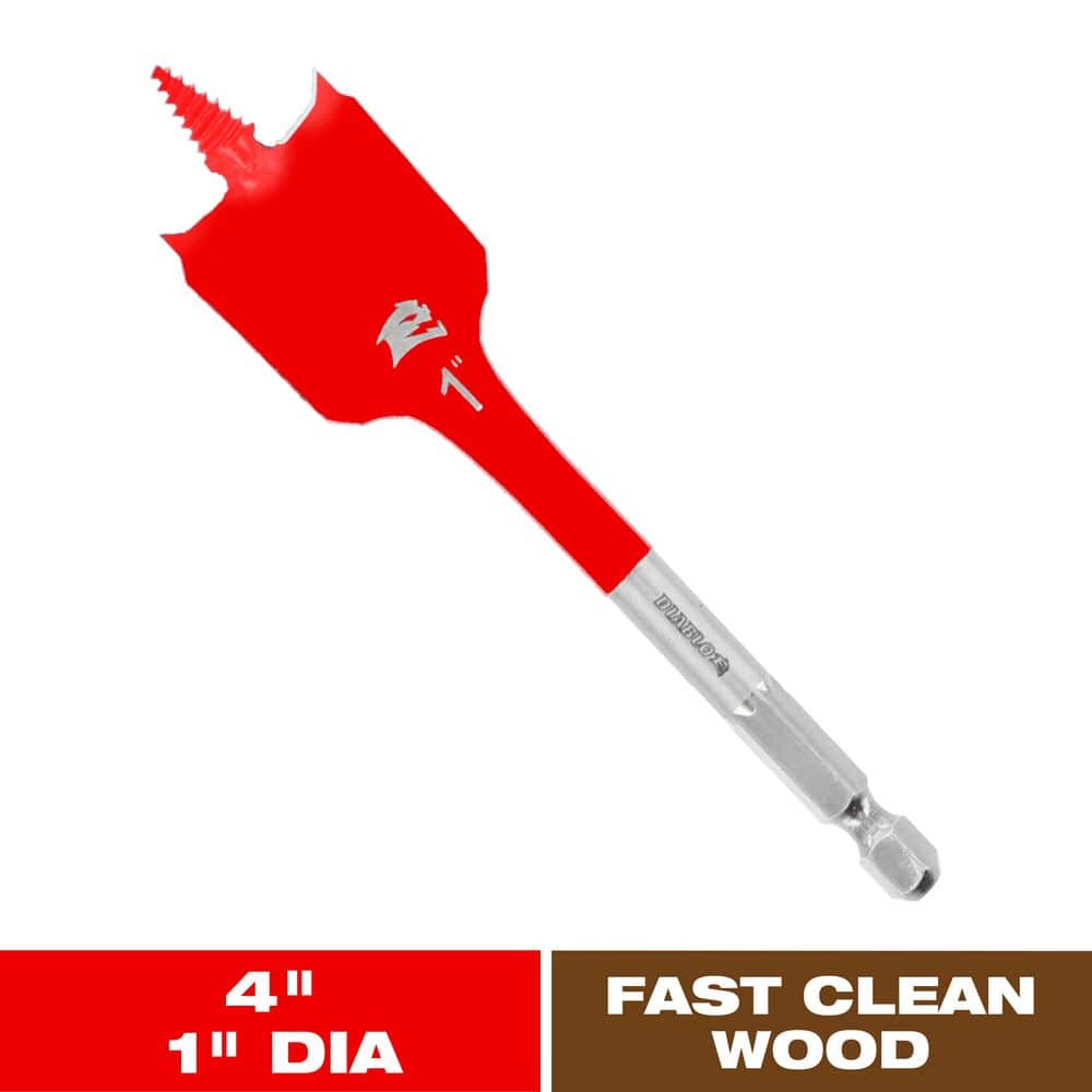 DIABLO 1 in. x 4 in. SPEEDemon Spade Bit