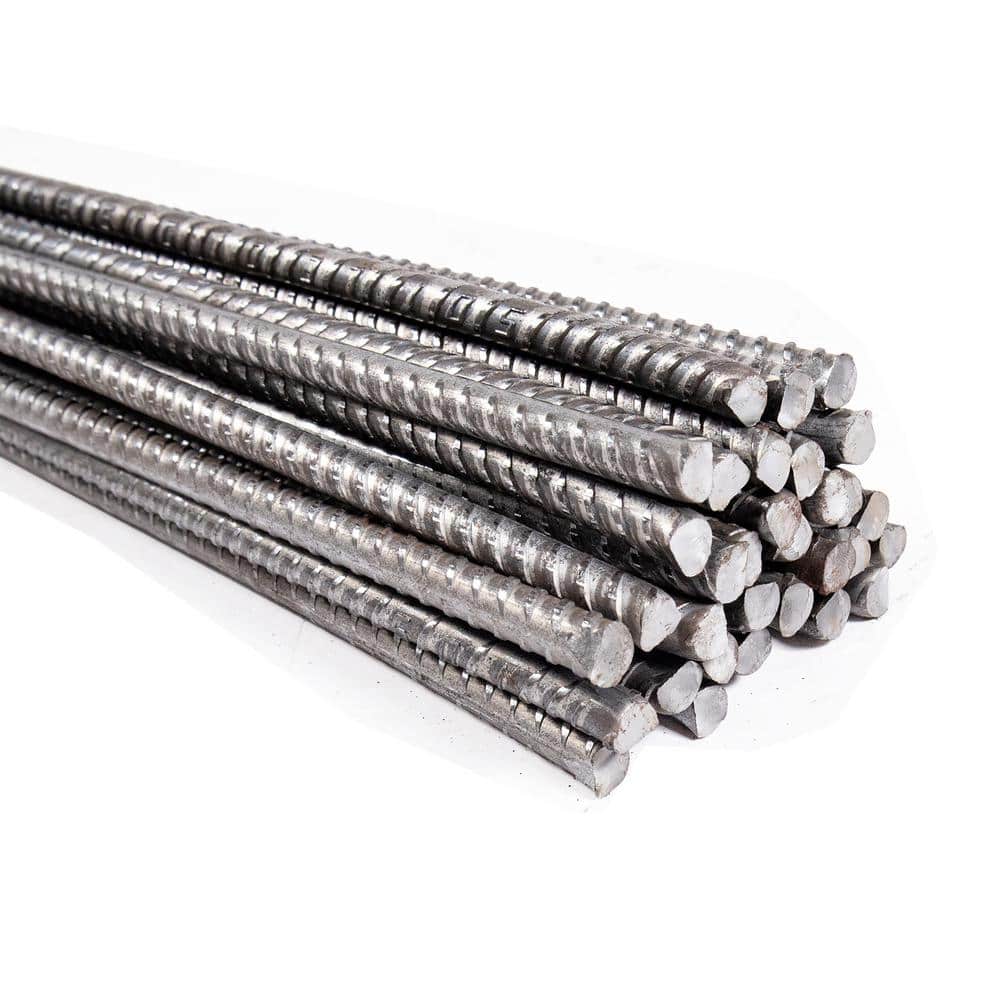 Wellco 0.4 in. x 2 ft. Black Nature Surface Metal Rebar (16-Pack)