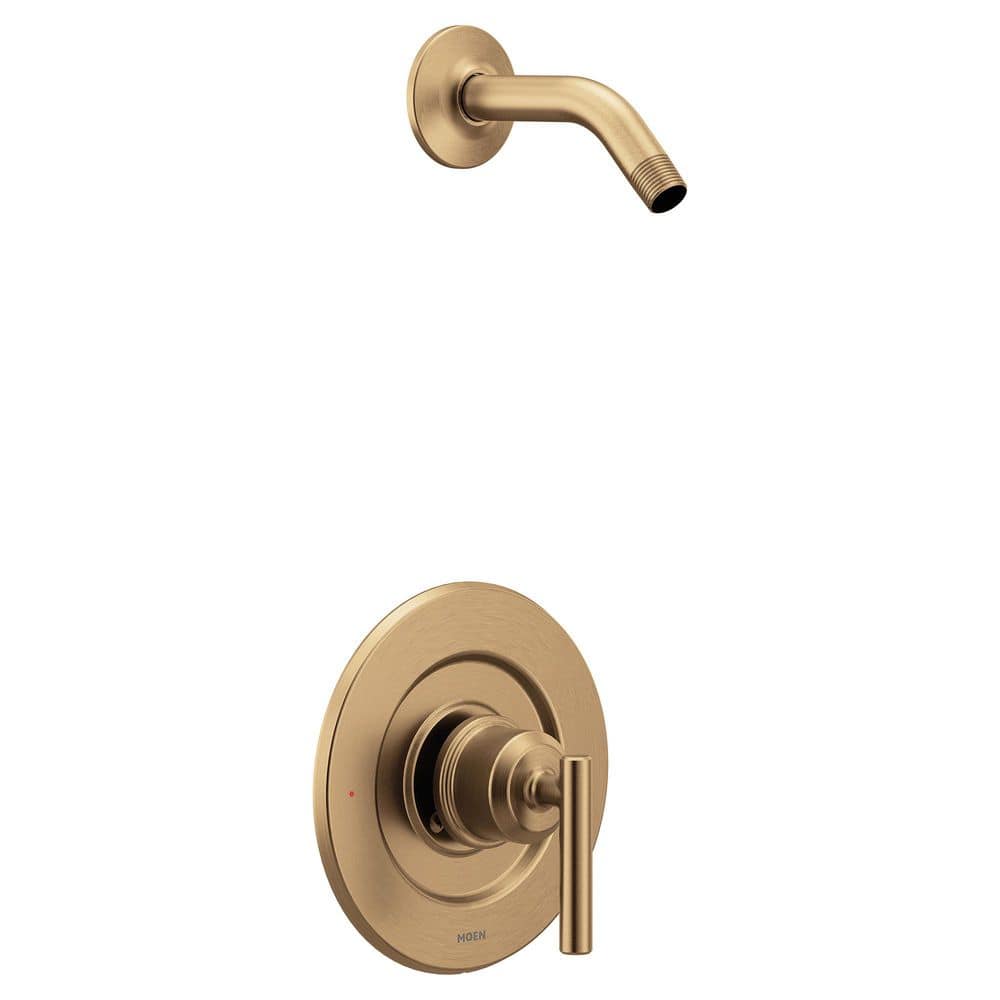 MOEN Gibson Posi-Temp One-Handle Shower Only Trim Valve Without Showerhead, Bronzed Gold