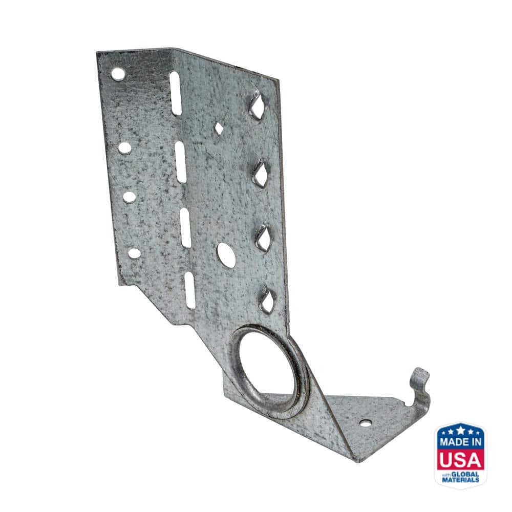 Simpson Strong-Tie LSSJ ZMAX Face-Mount Adjustable Light Slopeable/Skewable Jack Hanger for Nominal Lumber, Right
