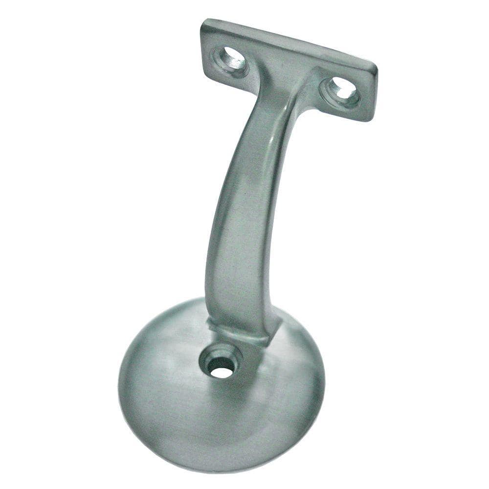 EVERMARK Stair Parts 601-B-MD Brushed Nickel Stair-Rail Wall Bracket Accessory