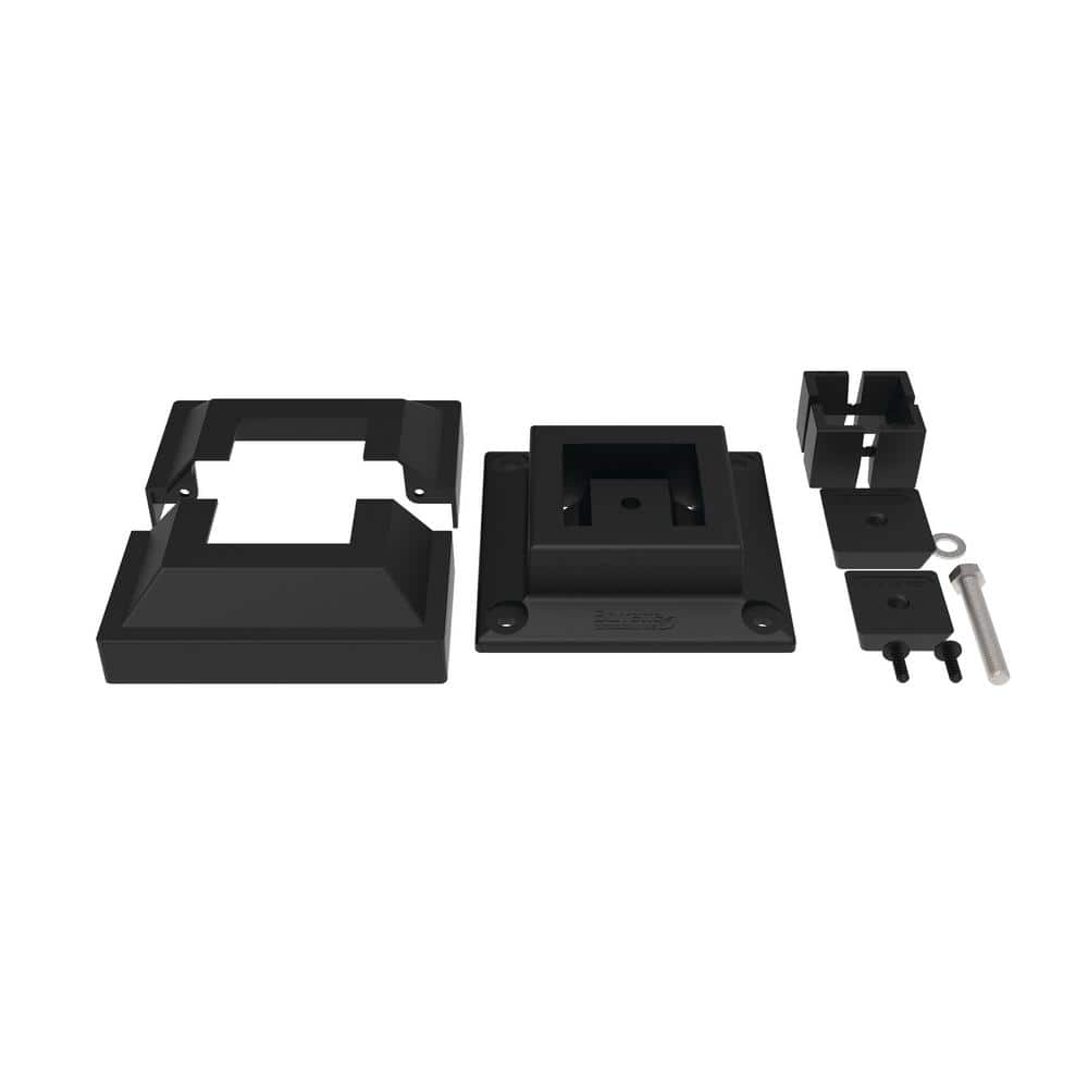 Barrette Outdoor Living 2-1/2 in. Black Surface Mount