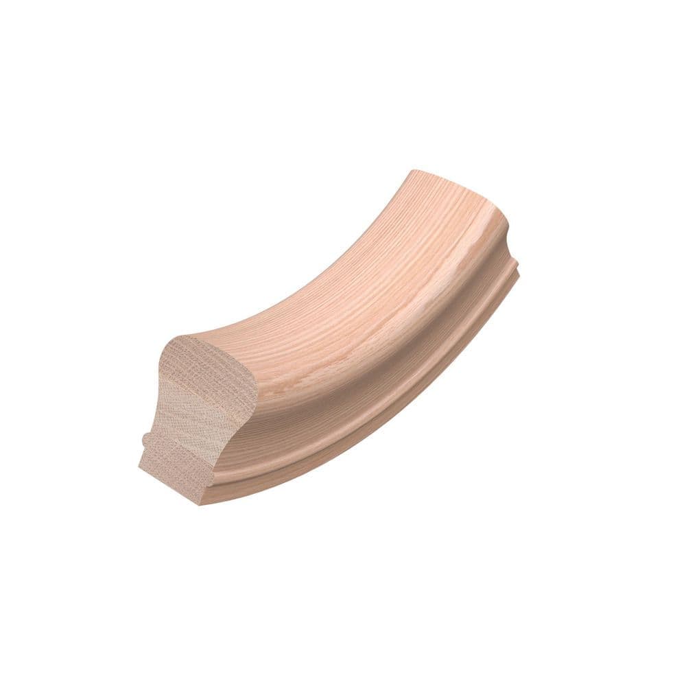 EVERMARK Stair Parts 7012 Unfinished Red Oak Up-Easing Handrail Fitting