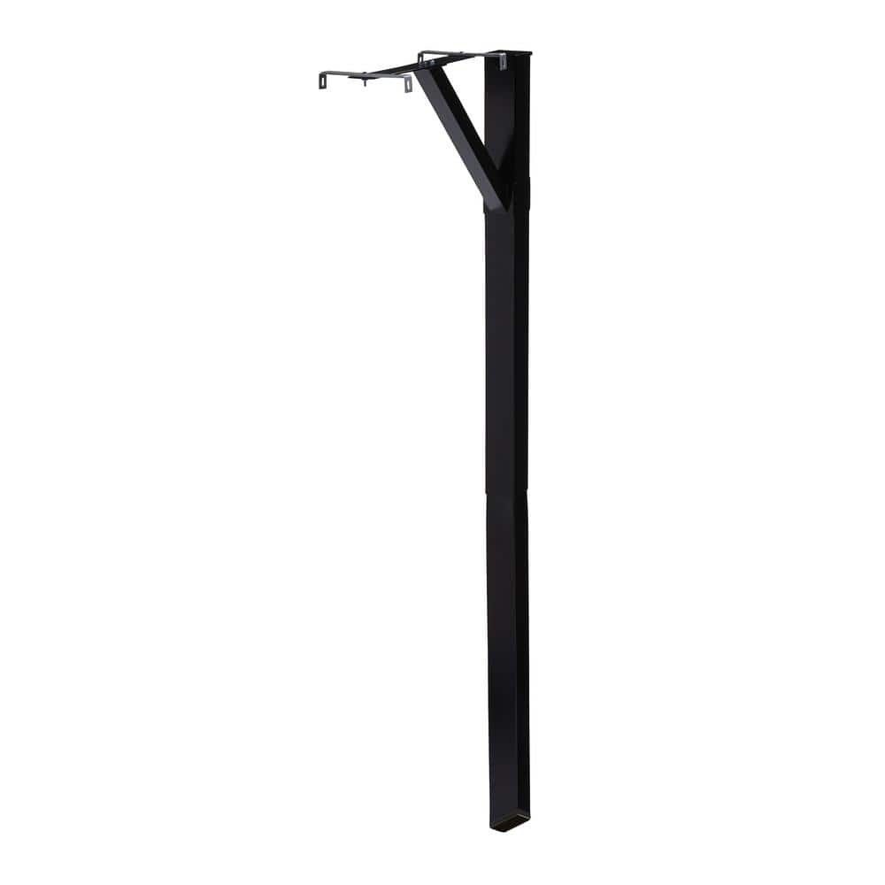 Architectural Mailboxes Steel Drive-in, Top Mount, Mailbox Post Kit, Black
