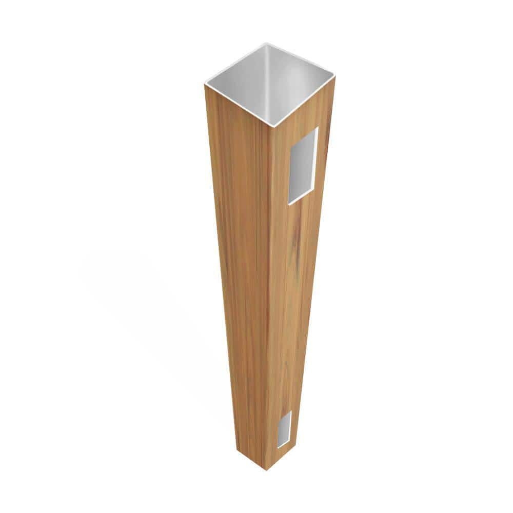 Barrette Outdoor Living Linden 5 in. x 5 in. x 9 ft. Cypress Vinyl Fence End Post