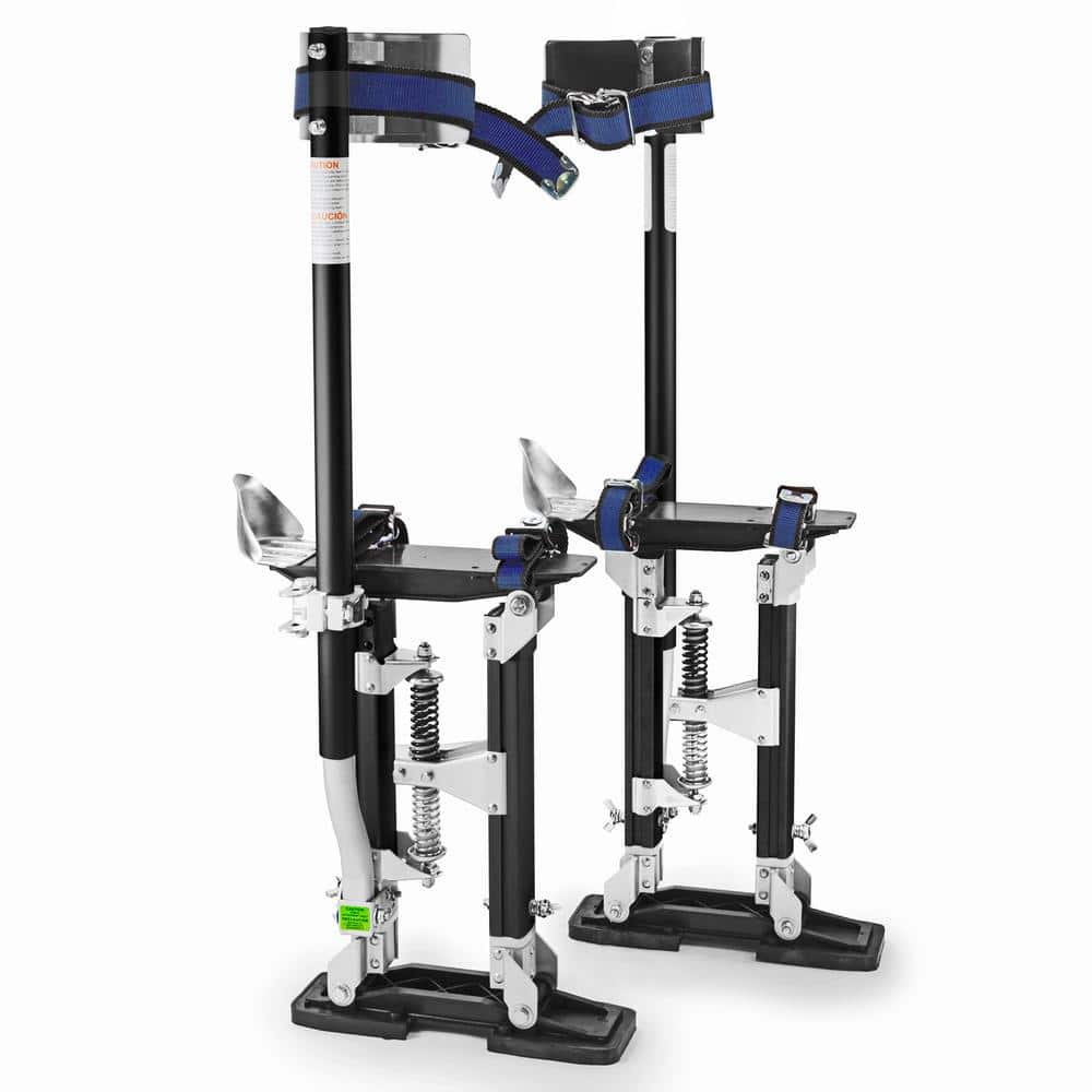 GYPTOOL 18 in. to 30 in. Adjustable Height Black Drywall Stilts
