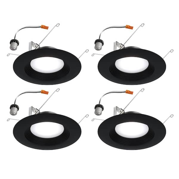 HALO 4-pack LTT 5/6 in. Adjustable 5 CCT, New Construction/Remodel/Retrofit, Integrated LED Regressed LED Downlight