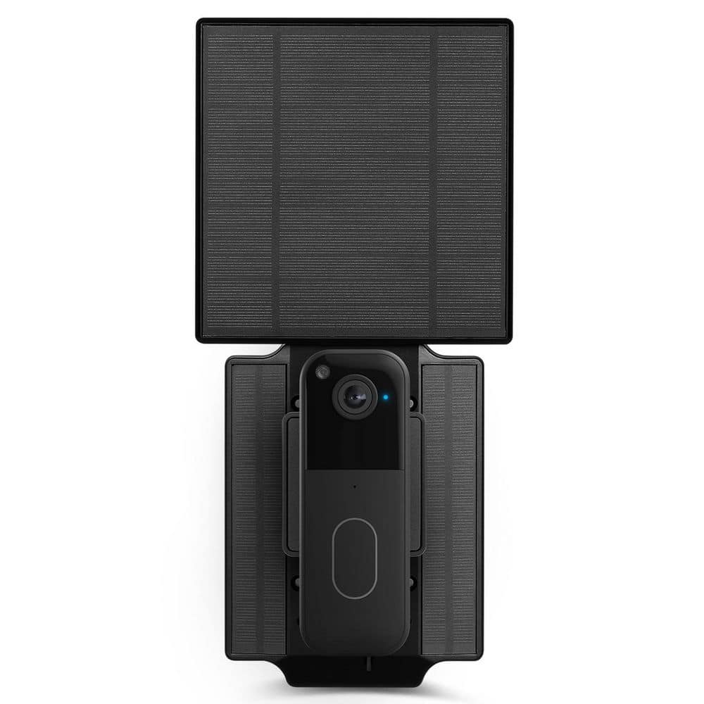 Wasserstein Solar Charger for Blink Video Doorbell (2nd Gen), Triple Solar Panels, Built-In Battery, Weather-Resistant, Easy Install