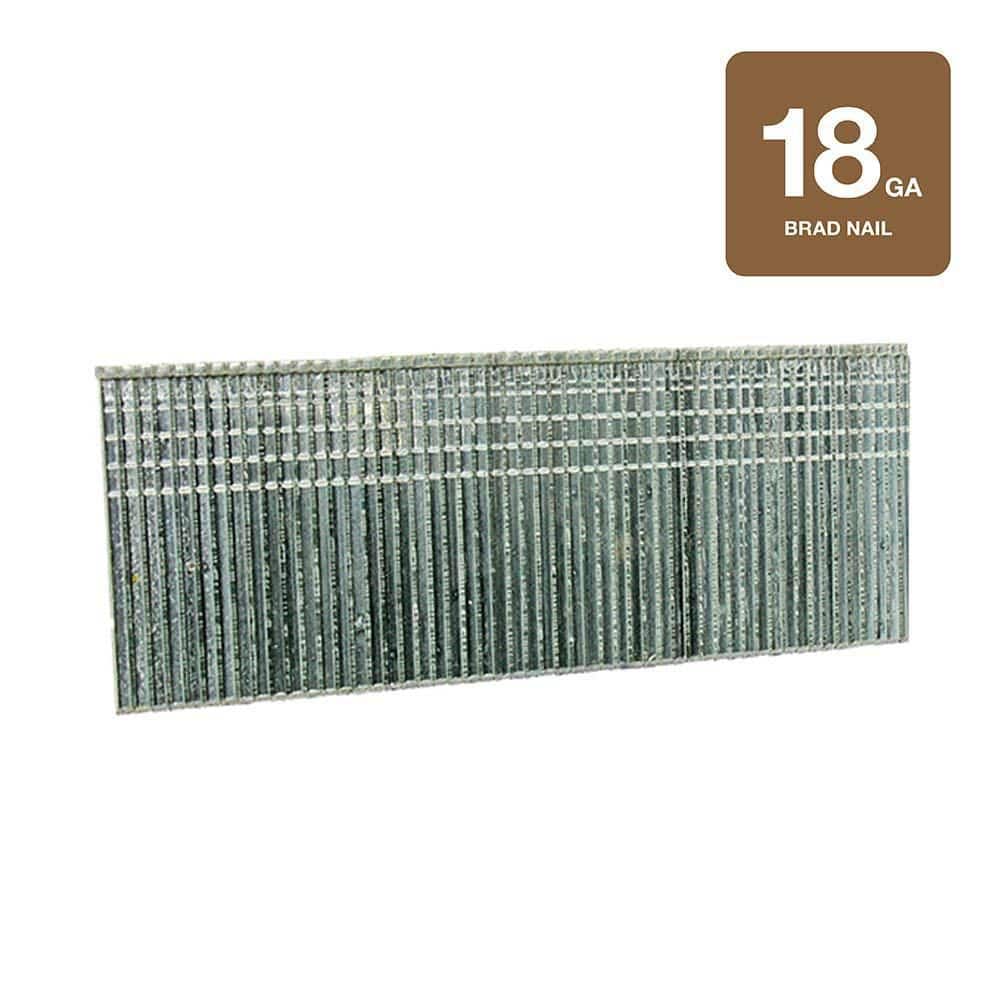 Grip-Rite 1-1/4 in. x 18-Gauge Electrogalvanized Brad Nails 5000 per Box