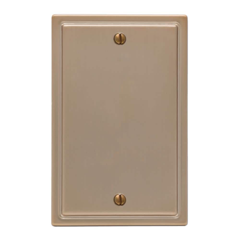 AMERELLE Moderne Gang Blank Steel Wall Plate