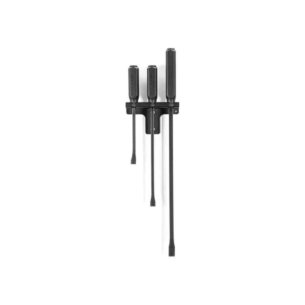 TEKTON Angled End Handled Pry Bar Set with Wall Hanger, 3-Piece (12,17,25 in.)