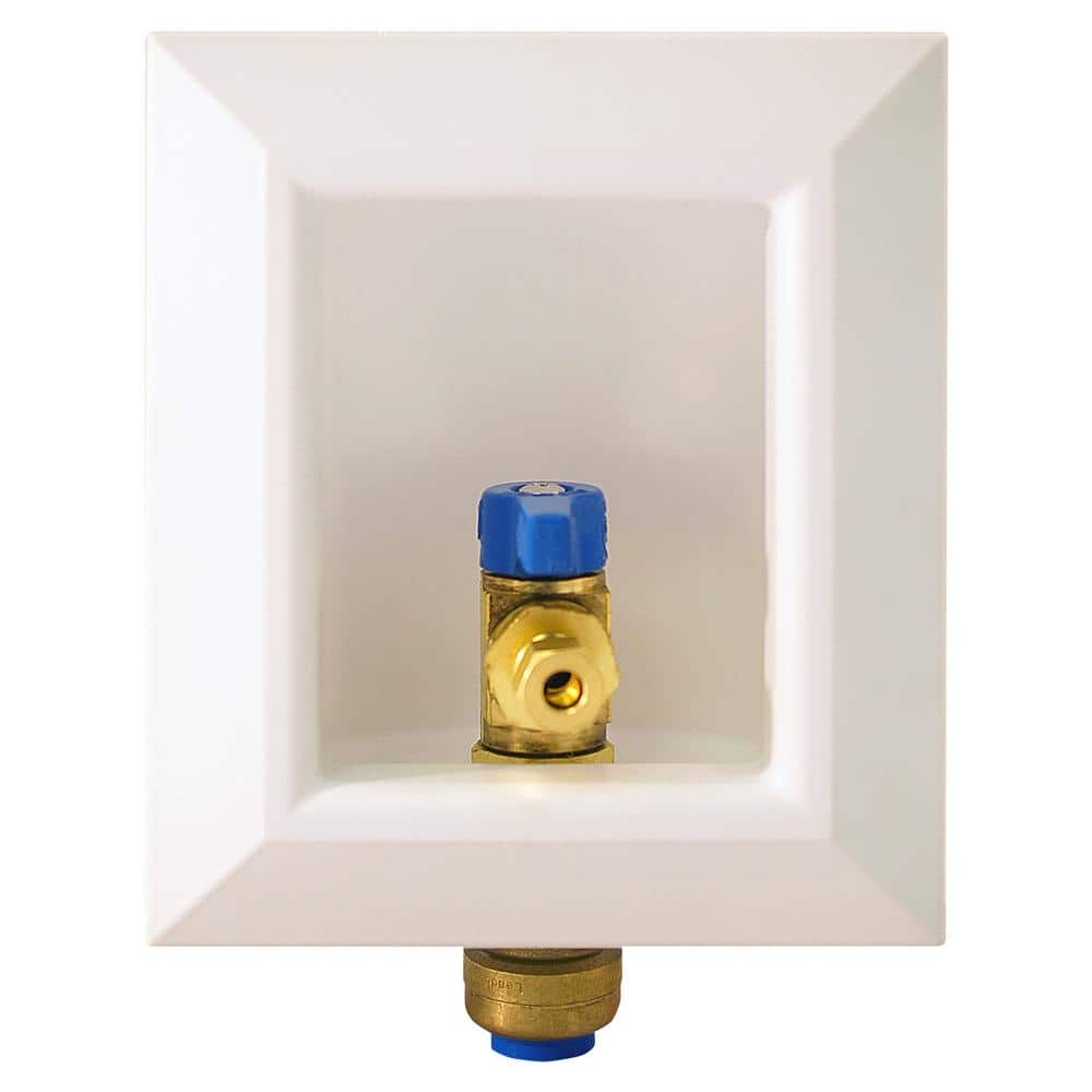 Tectite 1/2 in. Brass Push-to-Connect Ice Maker Outlet Box