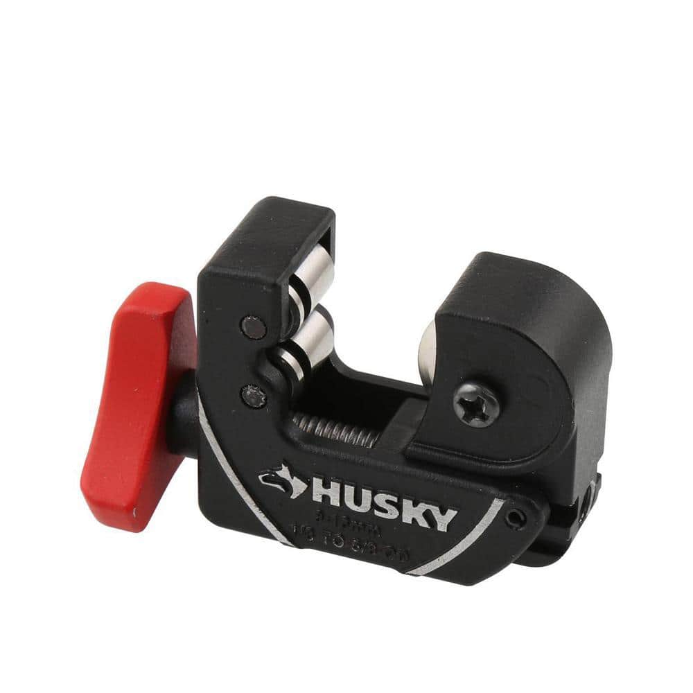 Husky 5/8 in. Compact Junior Tubing Cutter - Clean Cuts in Copper, Brass, Aluminum and Thin‑Wall Conduit